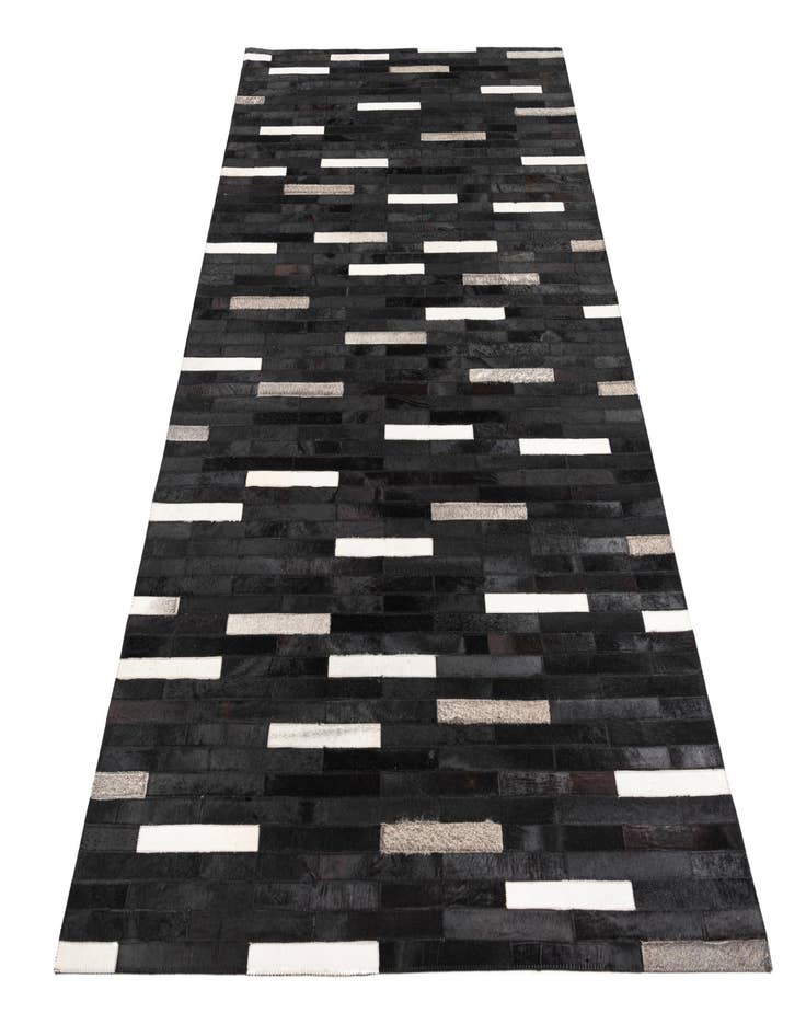 Detail image of  5' 1 x 8' Cowhide Leather Rug