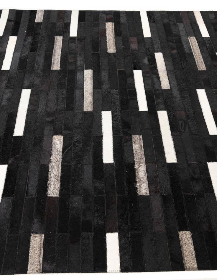 Detail image of  5' 1 x 8' Cowhide Leather Rug