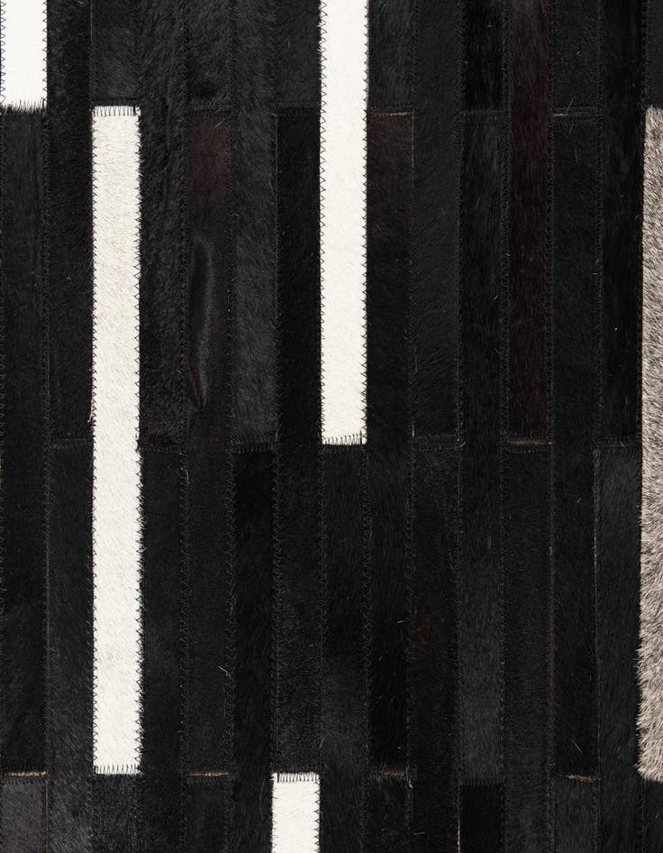 Detail image of  5' 1 x 8' Cowhide Leather Rug