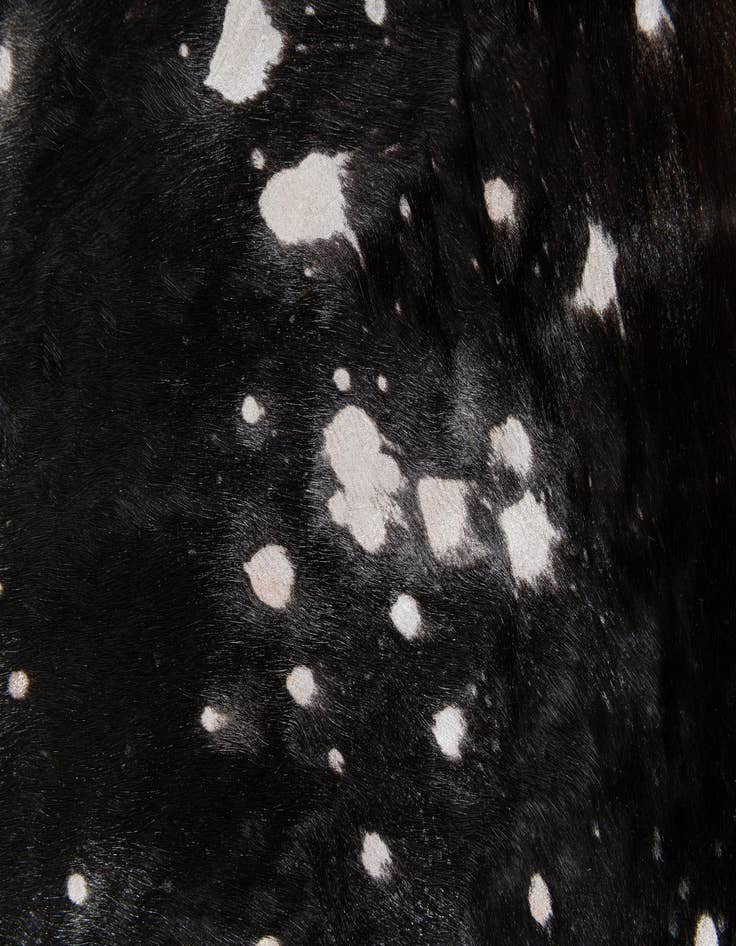 Detail image of  6' 4 x 7' Cowhide Leather Rug