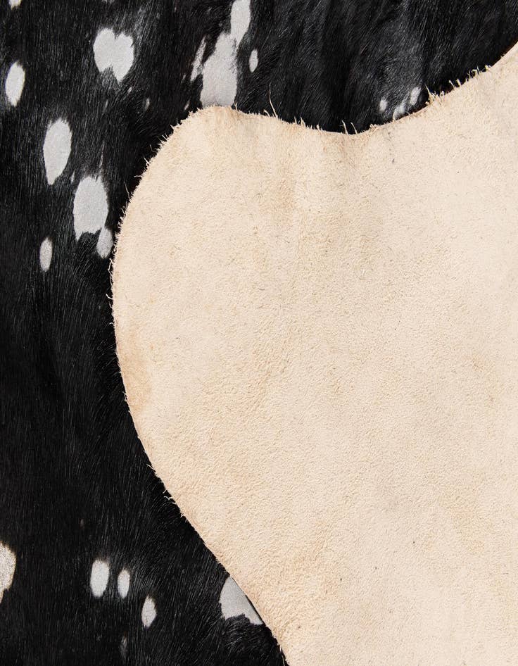 Detail image of  6' 4 x 7' Cowhide Leather Rug