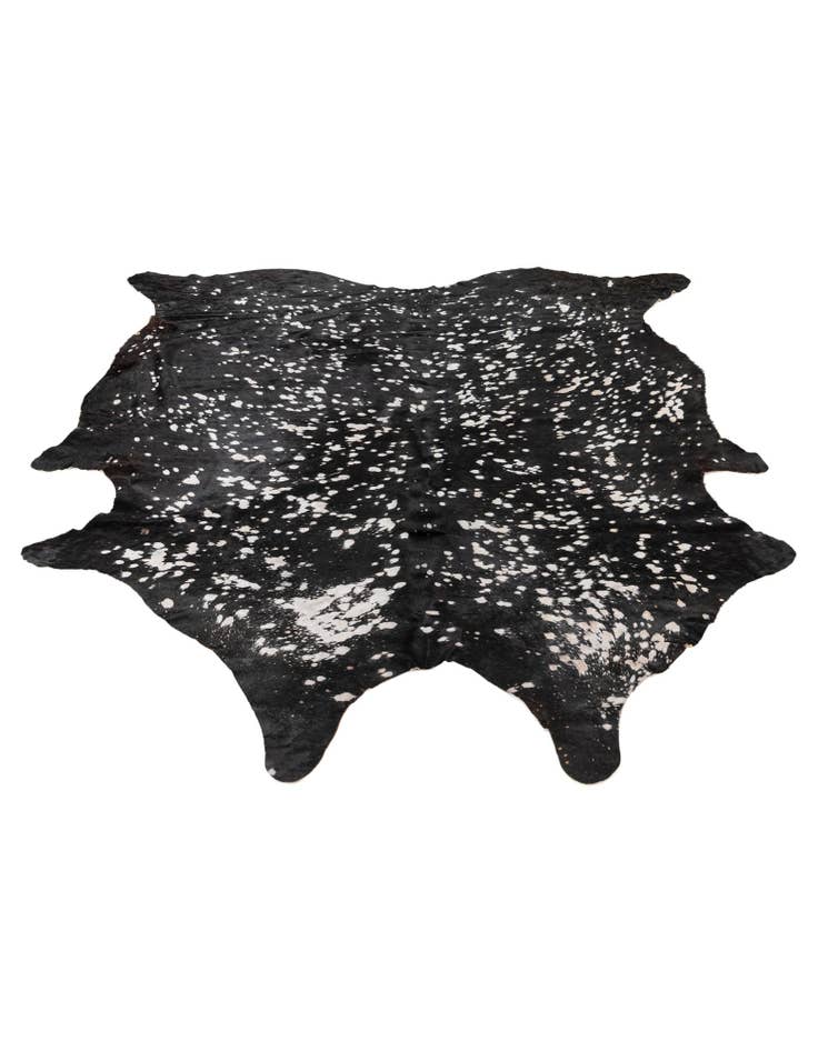 Detail image of  6' 3 x 7' 3 Cowhide Leather Rug