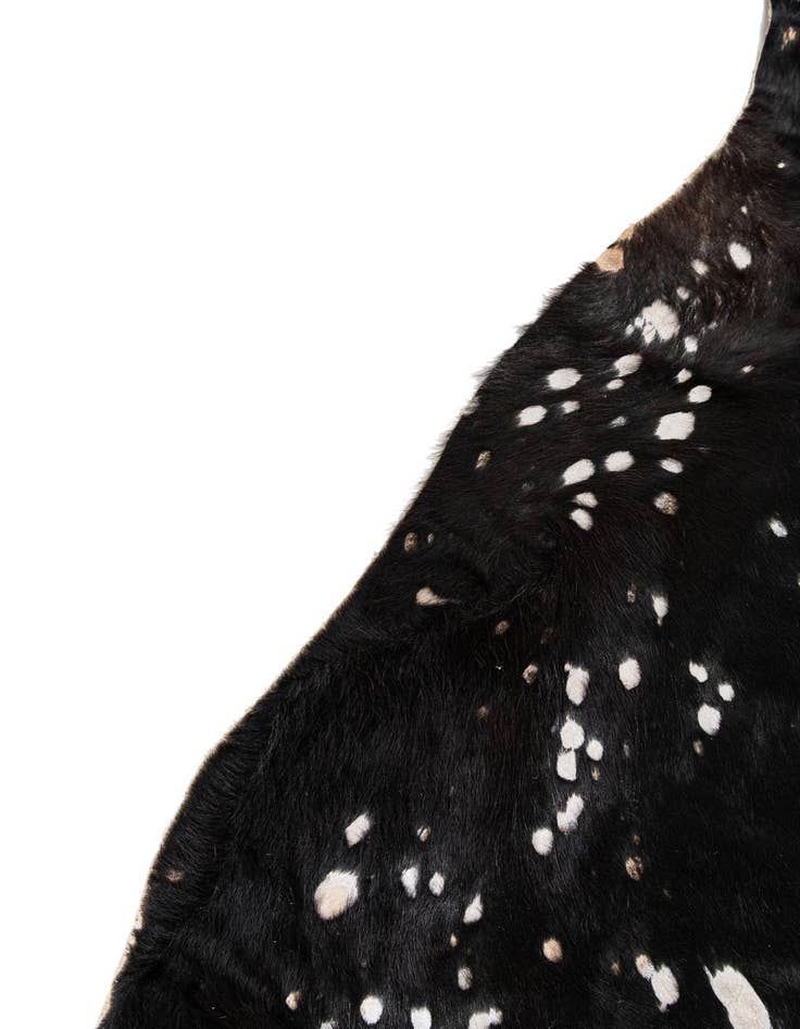 Detail image of  6' 3 x 7' 3 Cowhide Leather Rug