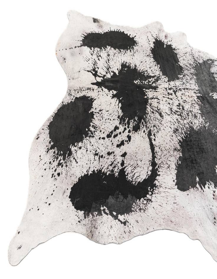 Detail image of  7' 4 x 8' 1 Cowhide Leather Rug