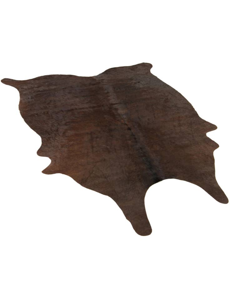 Detail image of  4' 10 x 5' 9 Cowhide Leather Rug