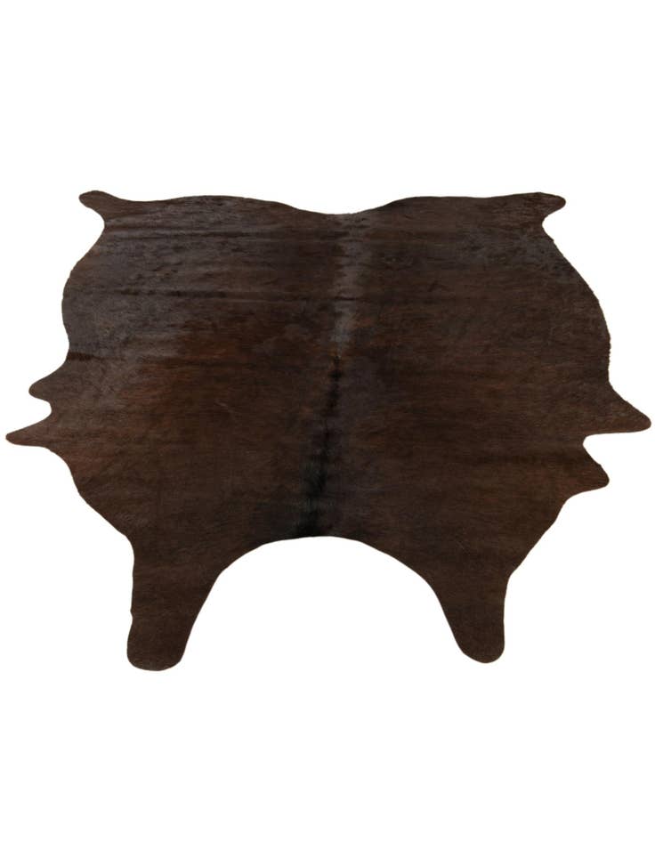 Detail image of  4' 10 x 5' 9 Cowhide Leather Rug