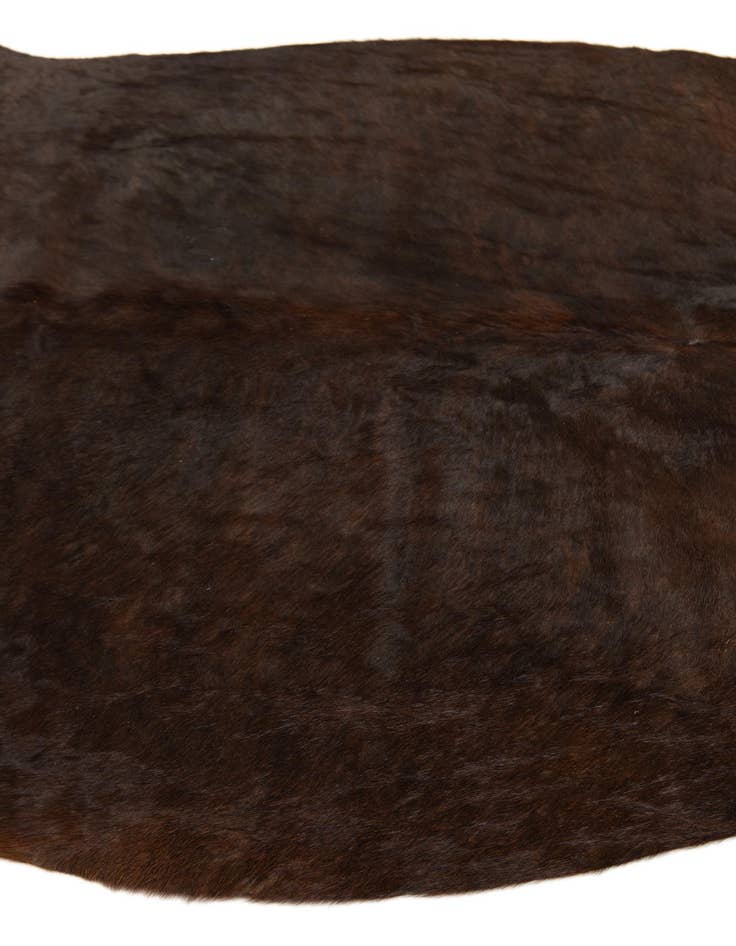 Detail image of  4' 10 x 5' 9 Cowhide Leather Rug