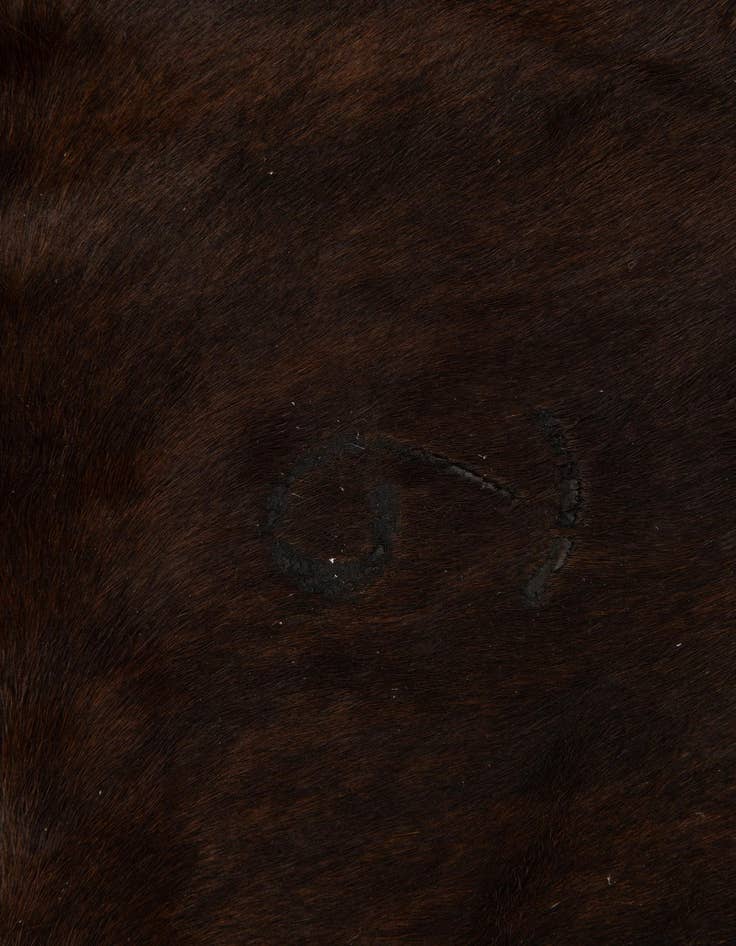 Detail image of  4' 10 x 5' 9 Cowhide Leather Rug