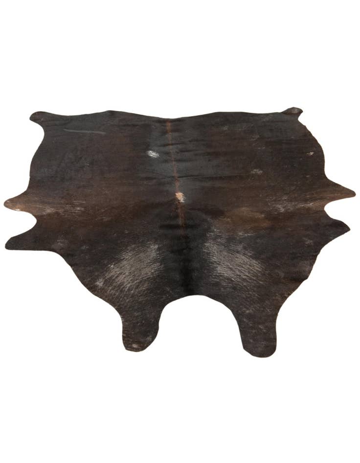 Detail image of  4' 5 x 5' 5 Cowhide Leather Rug