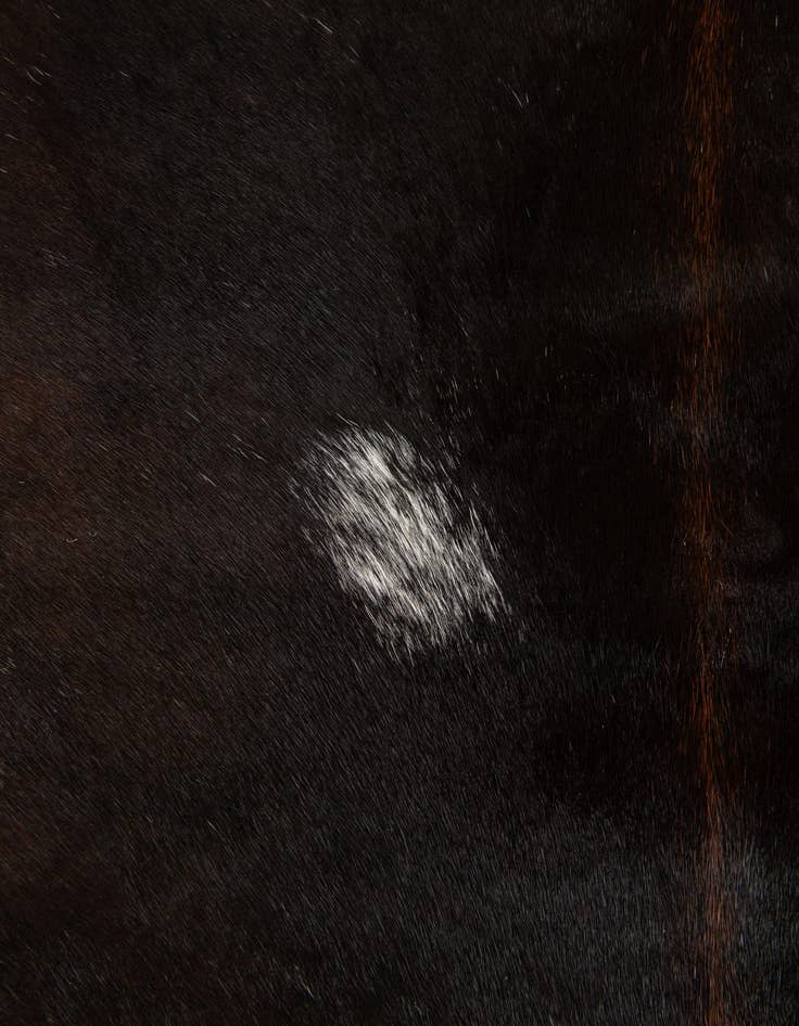 Detail image of  4' 5 x 5' 5 Cowhide Leather Rug