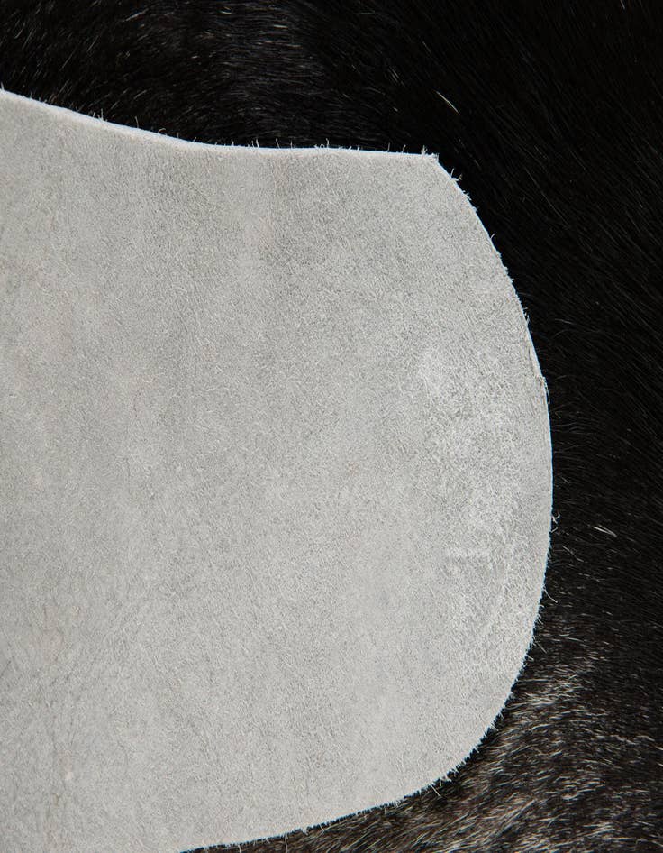 Detail image of  4' 5 x 5' 5 Cowhide Leather Rug