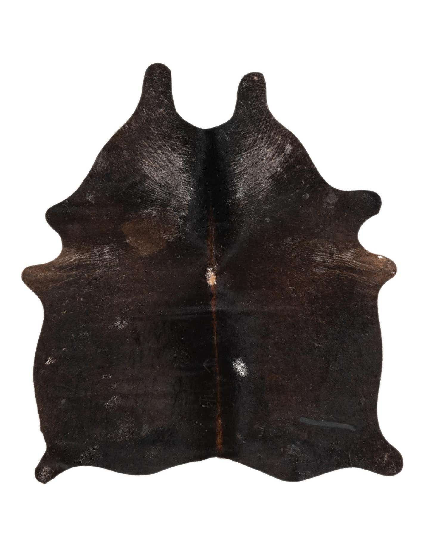 Primary image  4' 5 x 5' 5 Cowhide Leather Rug