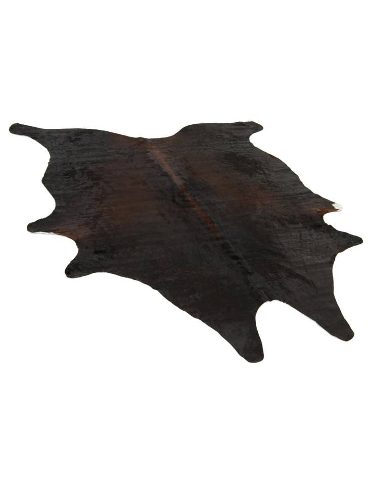 Detail image of  5' 6 x 6' 5 Cowhide Leather Rug