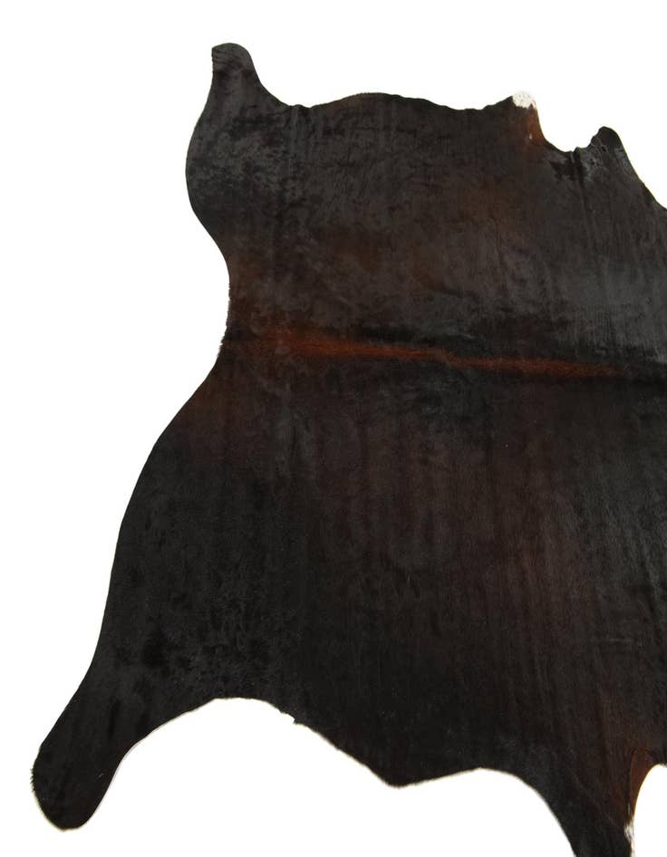 Detail image of  5' 6 x 6' 5 Cowhide Leather Rug