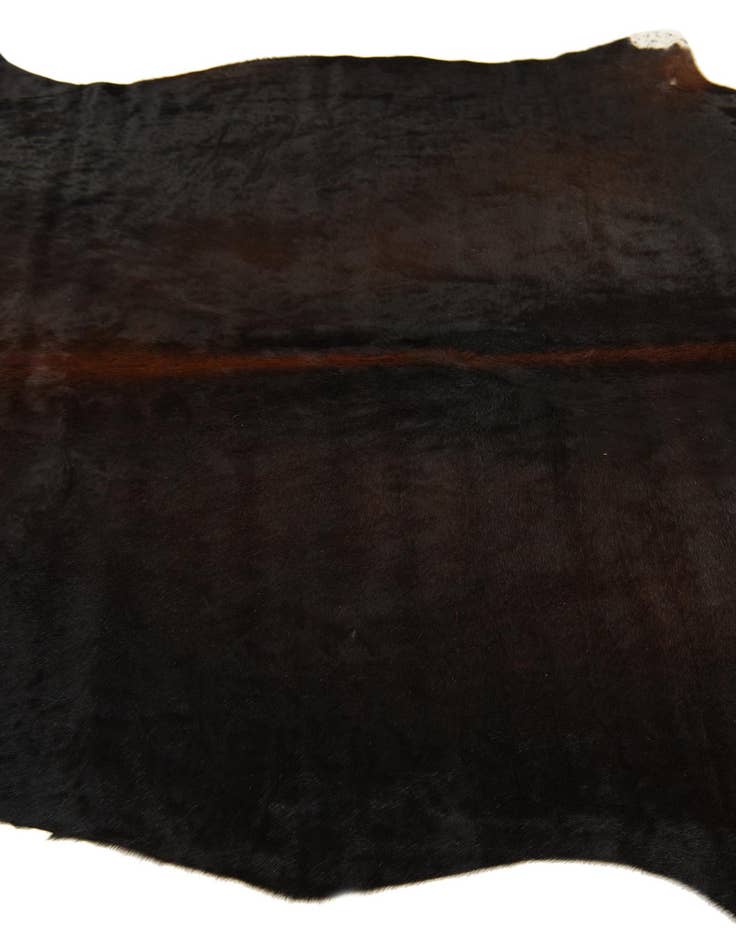 Detail image of  5' 6 x 6' 5 Cowhide Leather Rug