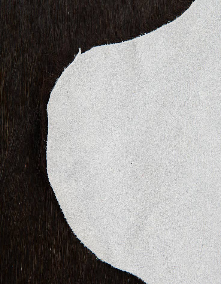 Detail image of  2' 1 x 2' 10 Cowhide Leather Rug