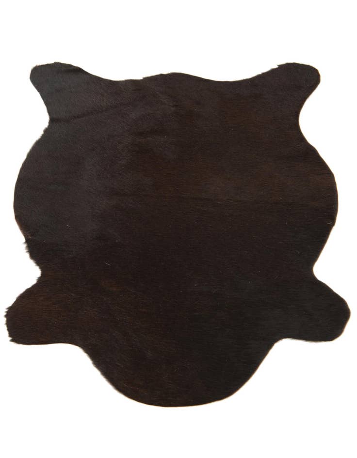 Detail image of  2' 1 x 2' 10 Cowhide Leather Rug