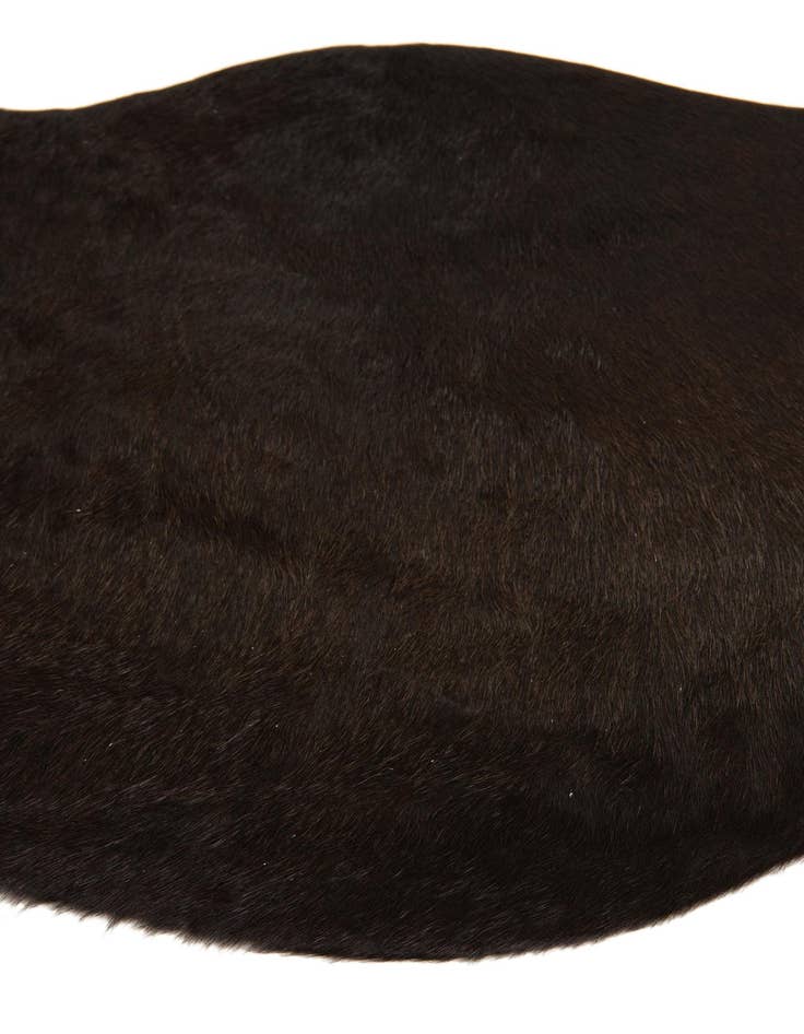 Detail image of  2' 1 x 2' 10 Cowhide Leather Rug