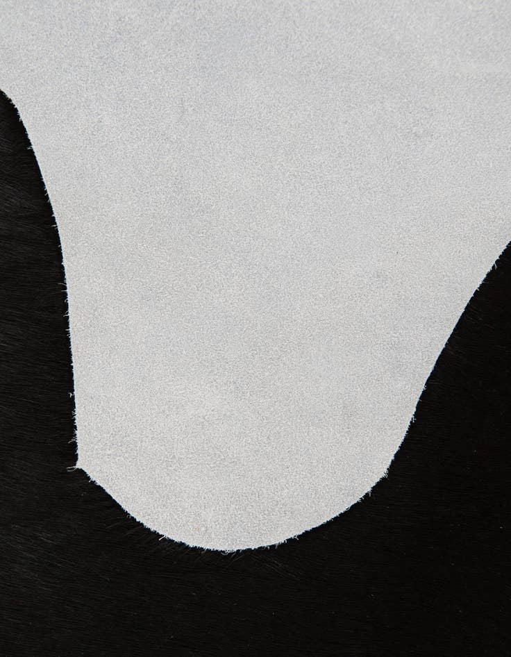 Detail image of  2' 1 x 2' 10 Cowhide Leather Rug