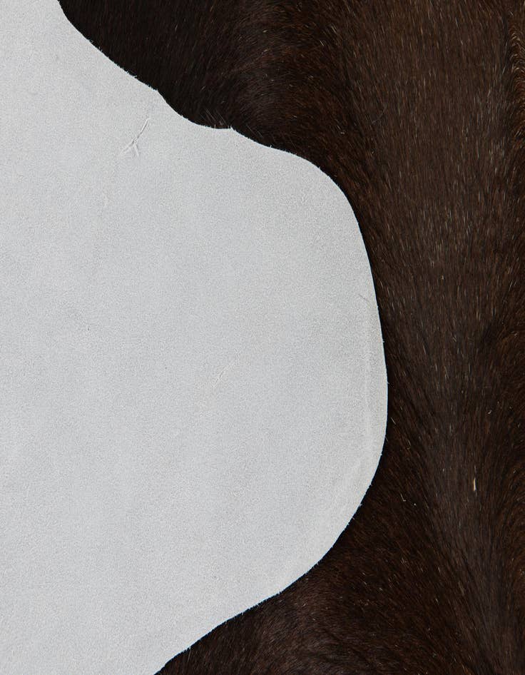 Detail image of  2' 1 x 2' 10 Cowhide Leather Rug