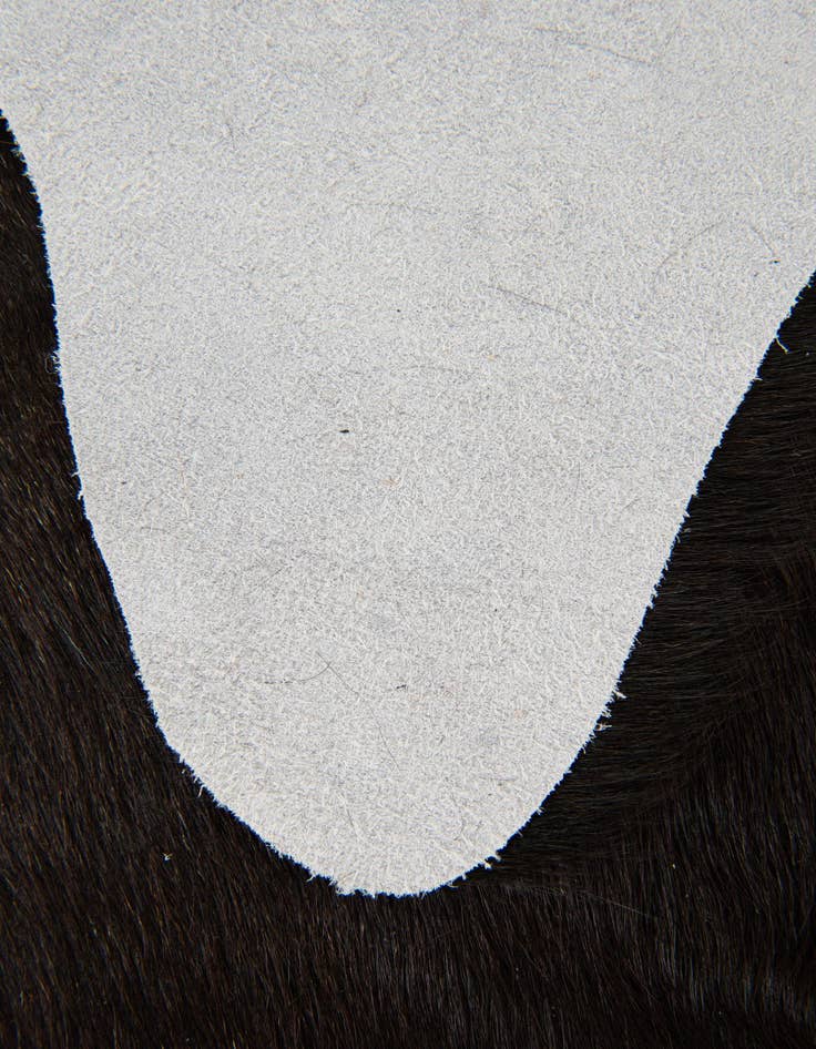 Detail image of  1' 8 x 2' 6 Cowhide Leather Rug