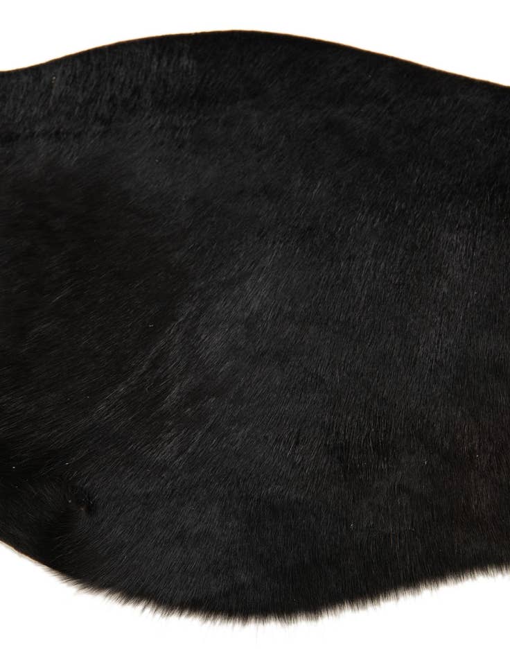 Detail image of  1' 8 x 2' 6 Cowhide Leather Rug