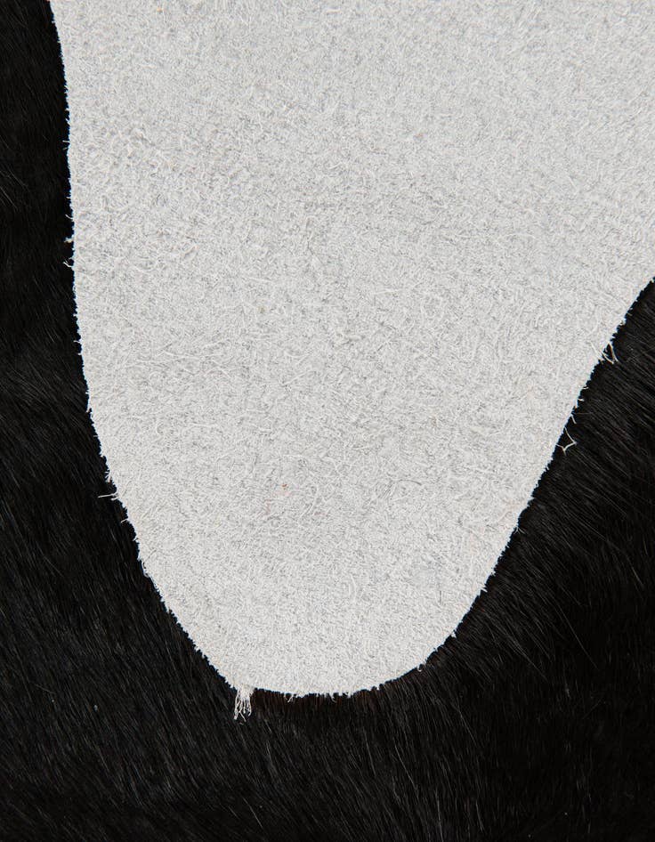 Detail image of  1' 8 x 2' 6 Cowhide Leather Rug