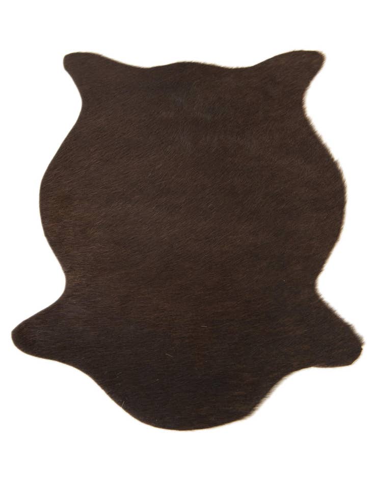 Detail image of  1' 8 x 2' 6 Cowhide Leather Rug