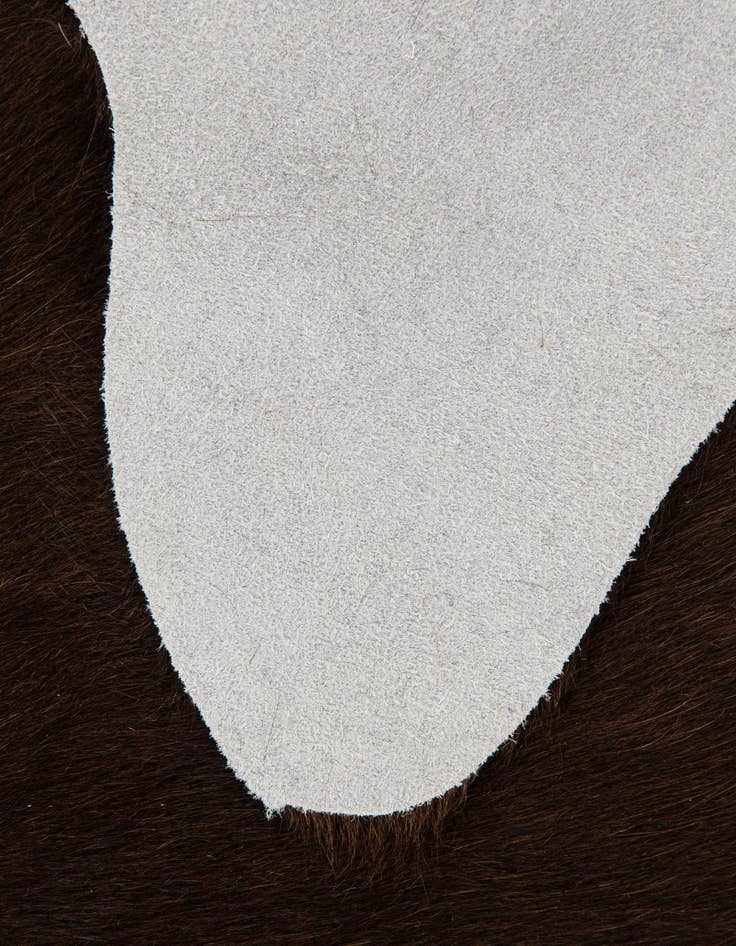 Detail image of  1' 8 x 2' 6 Cowhide Leather Rug