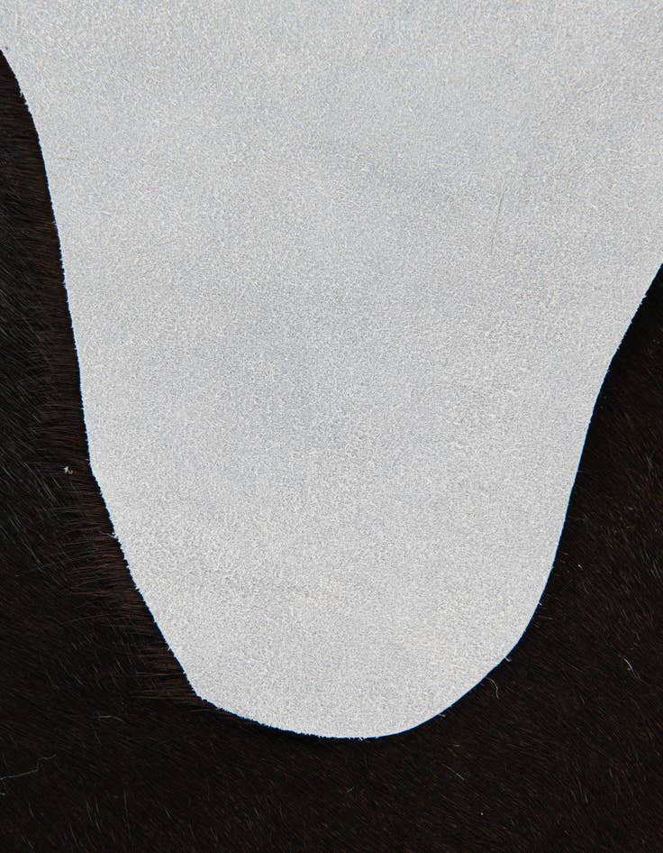 Detail image of  1' 8 x 2' 6 Cowhide Leather Rug