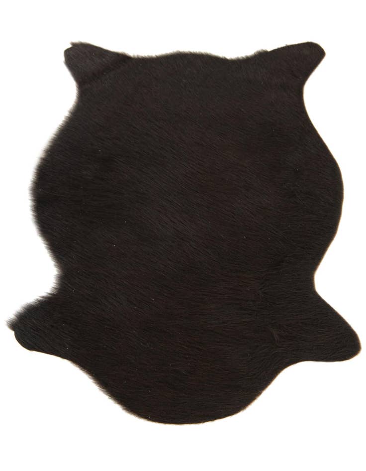 Detail image of  1' 8 x 2' 7 Cowhide Leather Rug