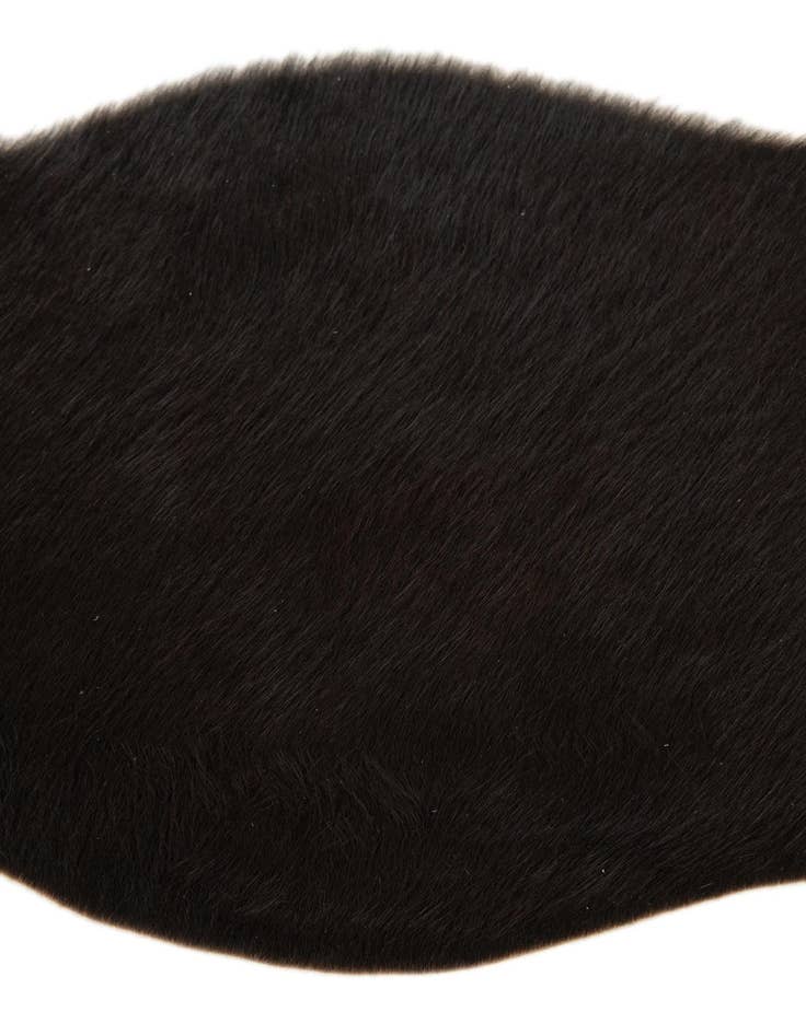 Detail image of  1' 8 x 2' 7 Cowhide Leather Rug