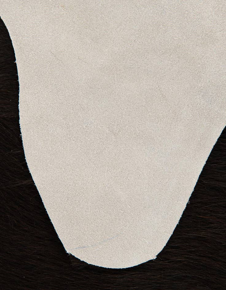 Detail image of  1' 8 x 2' 7 Cowhide Leather Rug