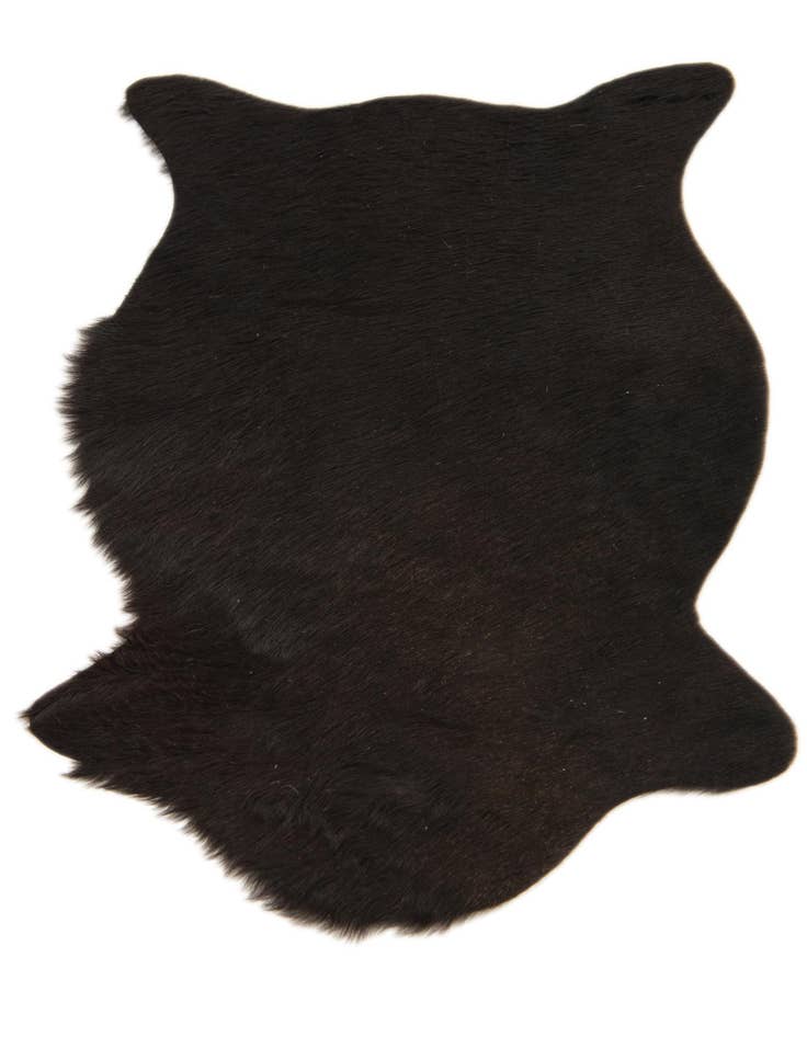 Detail image of  1' 8 x 2' 7 Cowhide Leather Rug