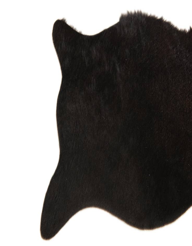 Detail image of  1' 8 x 2' 7 Cowhide Leather Rug
