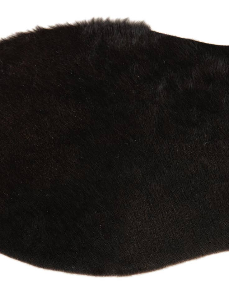 Detail image of  1' 8 x 2' 7 Cowhide Leather Rug