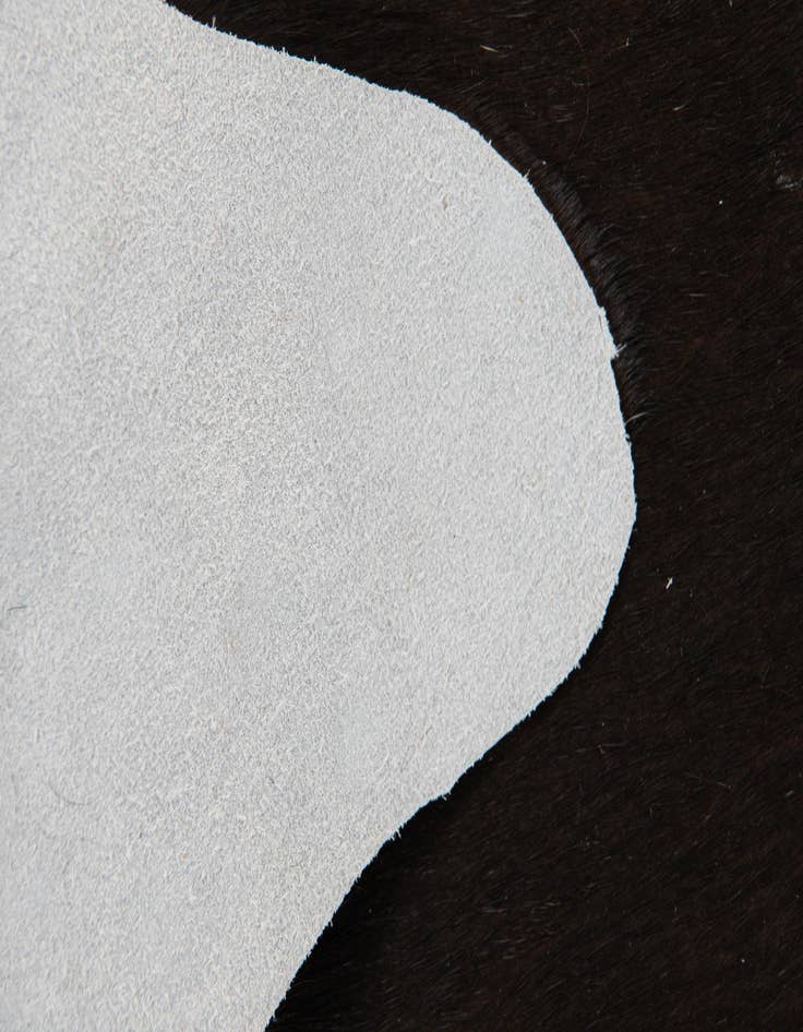 Detail image of  1' 8 x 2' 7 Cowhide Leather Rug