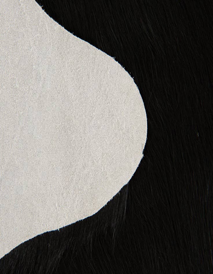 Detail image of  1' 8 x 2' 6 Cowhide Leather Rug