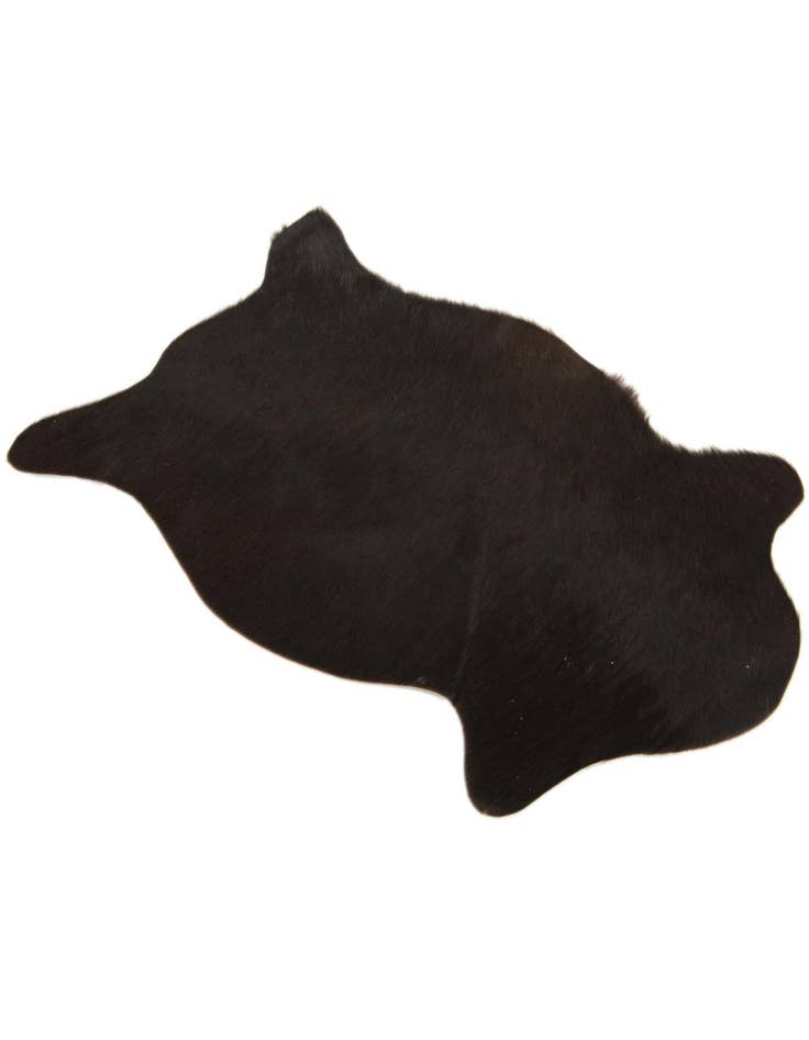 Detail image of  1' 8 x 2' 6 Cowhide Leather Rug