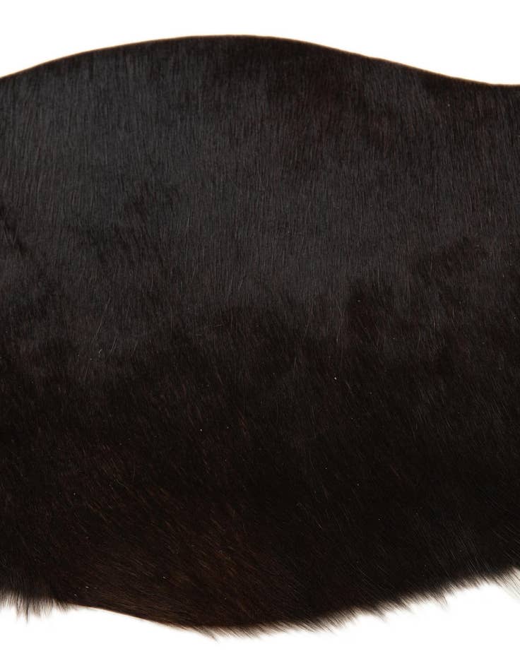 Detail image of  1' 8 x 2' 6 Cowhide Leather Rug