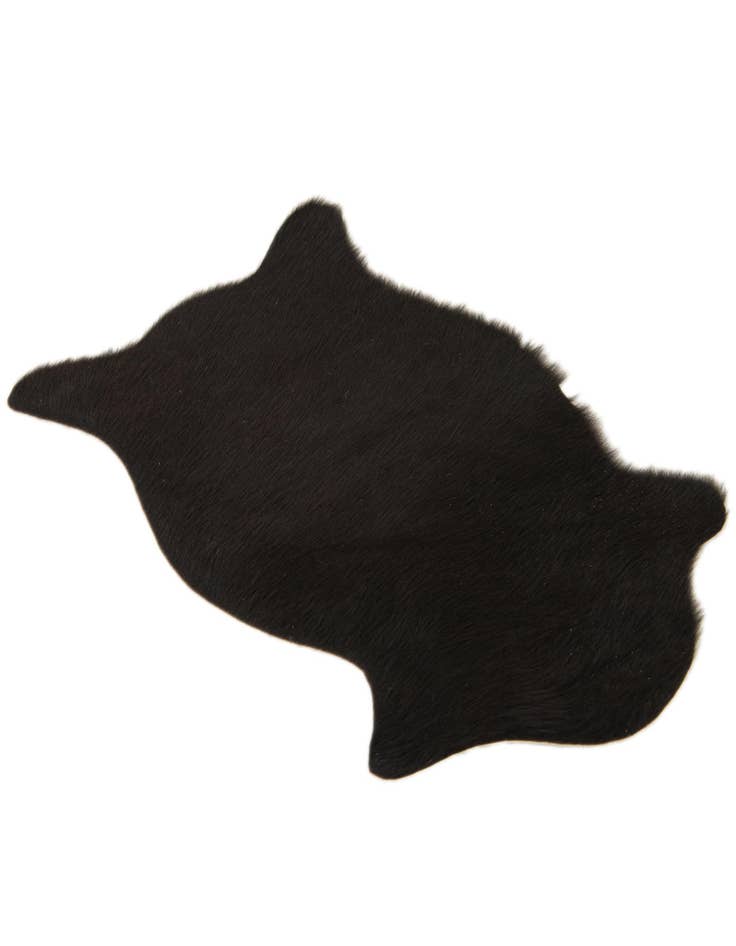 Detail image of  1' 8 x 2' 6 Cowhide Leather Rug