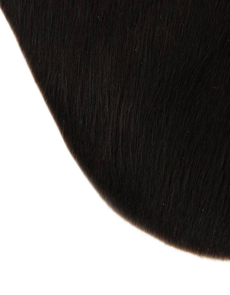 Detail image of  1' 8 x 2' 6 Cowhide Leather Rug