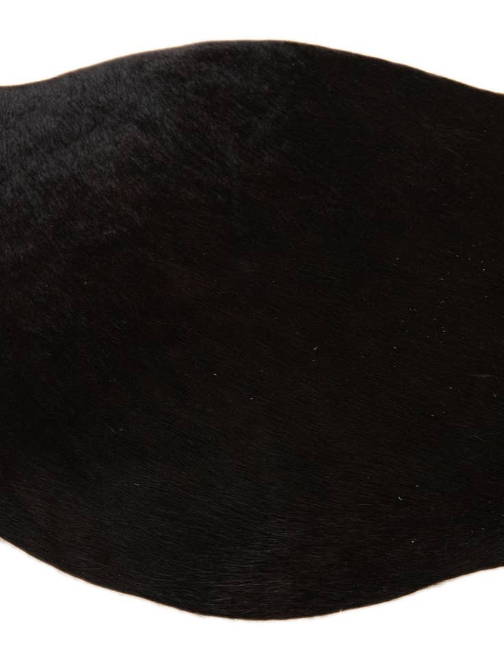 Detail image of  1' 8 x 2' 6 Cowhide Leather Rug