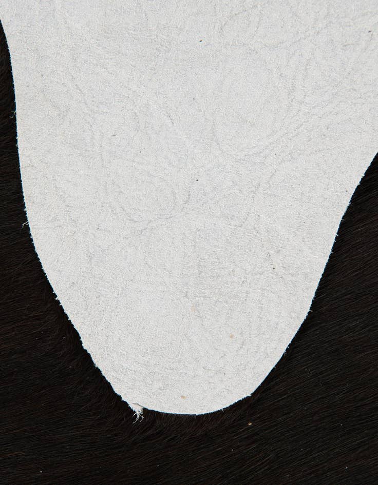 Detail image of  1' 8 x 2' 6 Cowhide Leather Rug