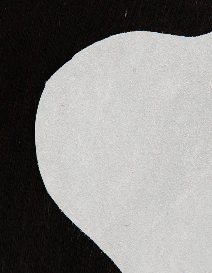 Detail image of  1' 8 x 2' 6 Cowhide Leather Rug