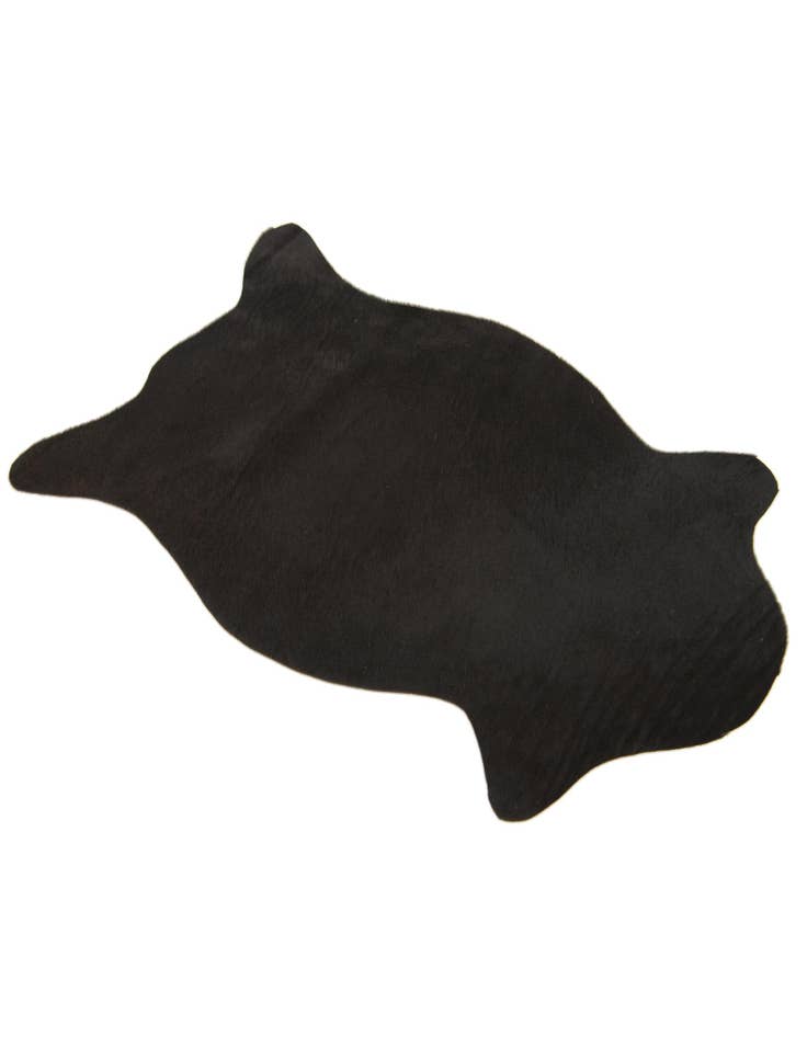 Detail image of  1' 8 x 2' 6 Cowhide Leather Rug