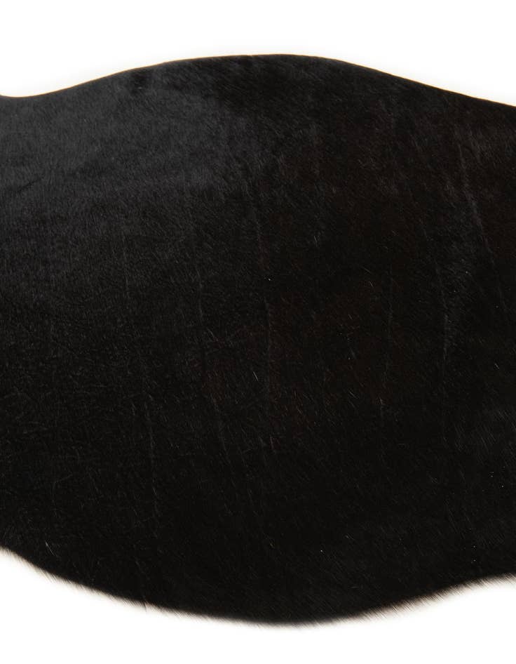 Detail image of  1' 8 x 2' 6 Cowhide Leather Rug