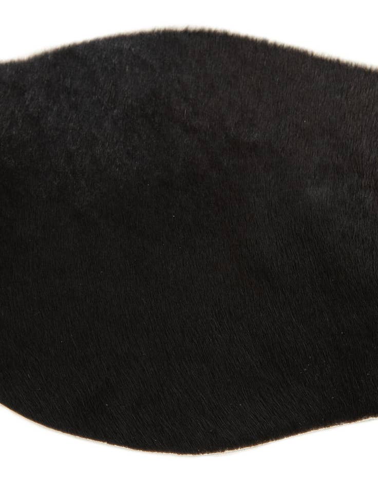Detail image of  1' 8 x 2' 6 Cowhide Leather Rug