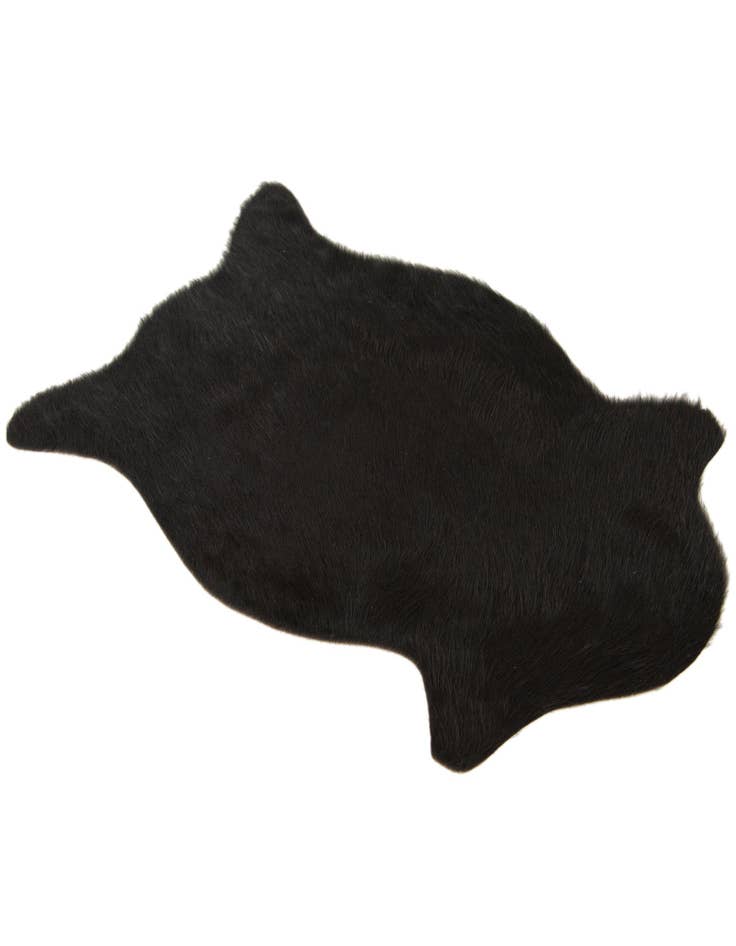 Detail image of  1' 8 x 2' 6 Cowhide Leather Rug