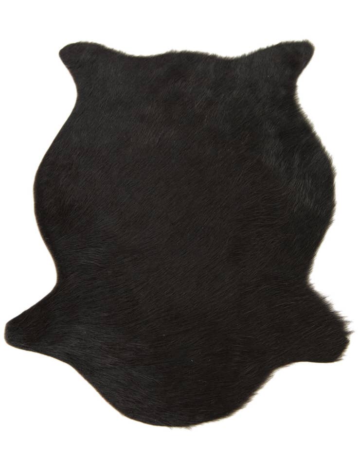 Detail image of  1' 8 x 2' 6 Cowhide Leather Rug